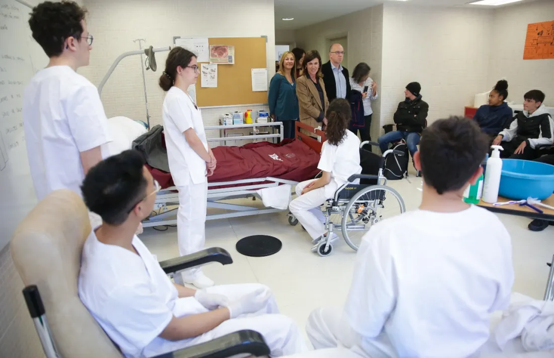 La presentació d'un dels tallers sociosanitaris.