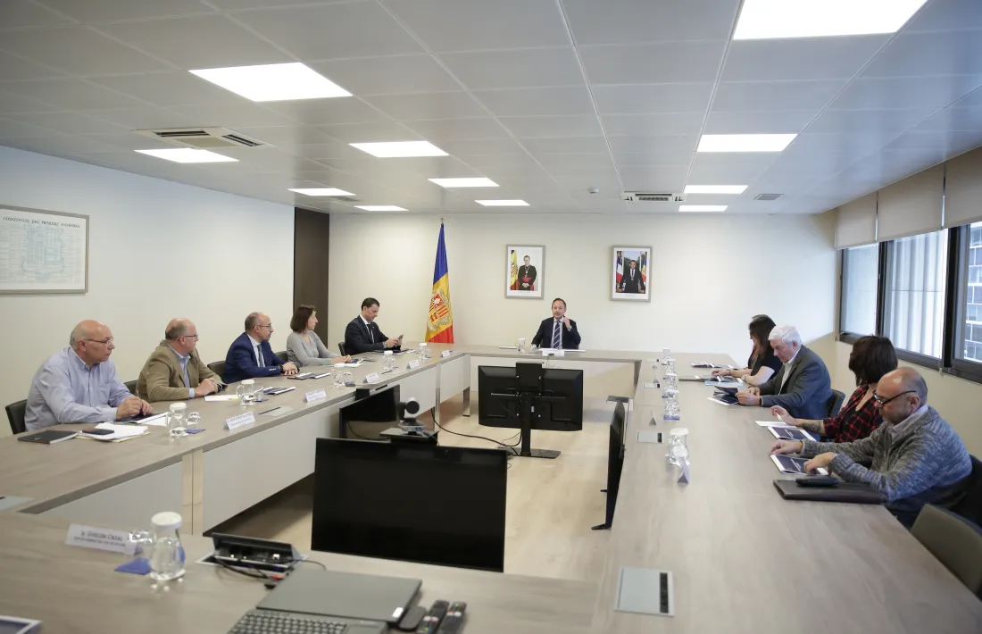 Un instant de la reunió del Consell Econòmic i Social.