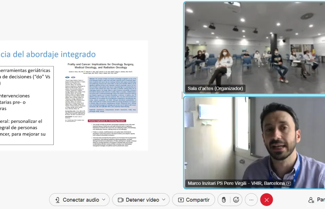 Un moment de la sessió de presentació del programa Profit, ahir al migdia.