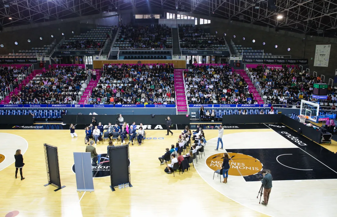 Un instant de l'acte 'Actuem contra el 'bullying''.