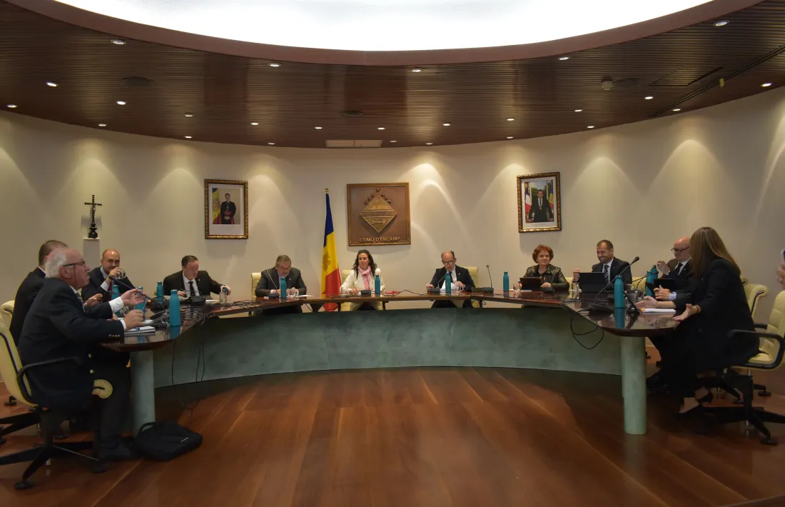 La sessió de consell de comú d'Encamp d'aquest dijous.