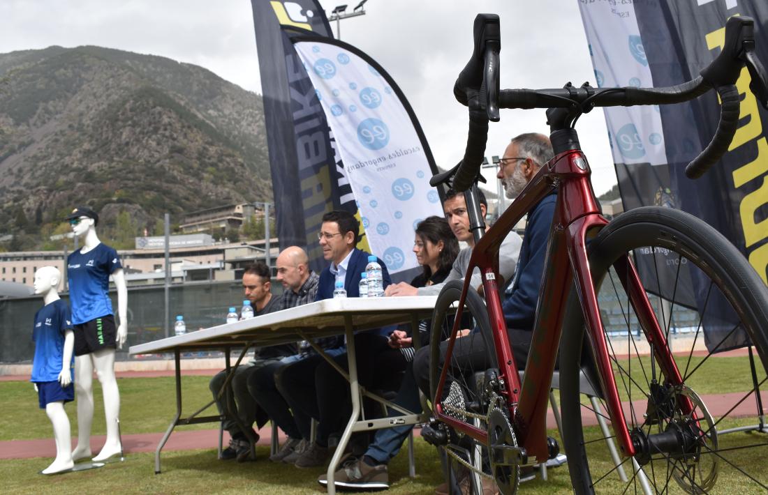 Un moment de la presentació de la prova.