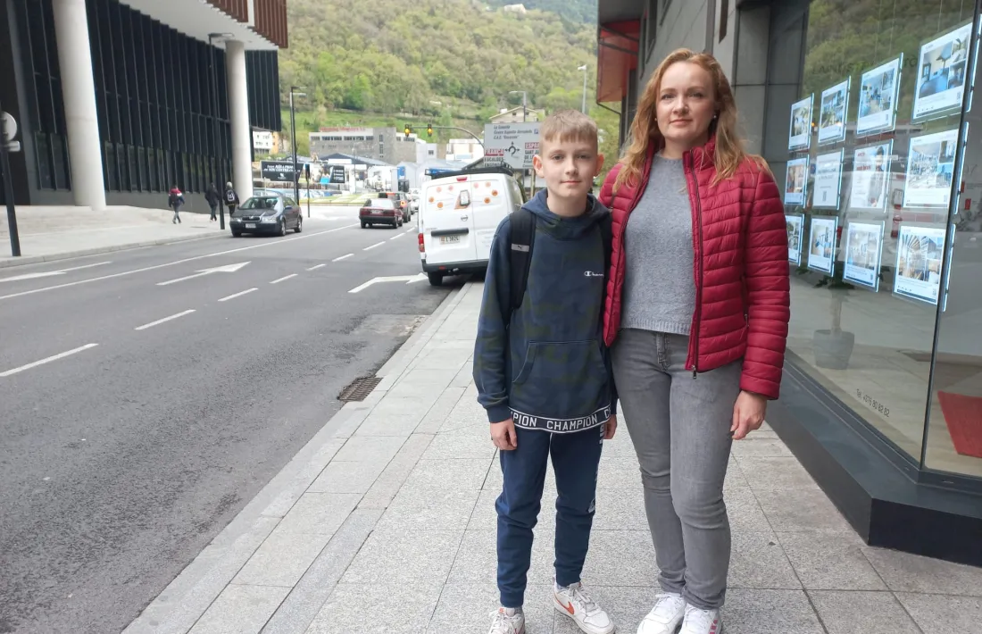 Dmytro Ryzhov i Kateryna Ryzhova són refugiats de la guerra a Ucraïna.