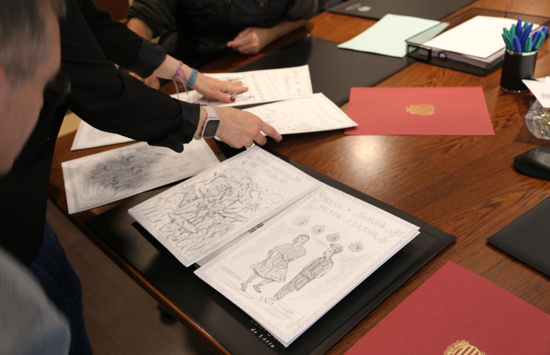 Algunes de les litografies que Casamajor ha cedit al Comú.