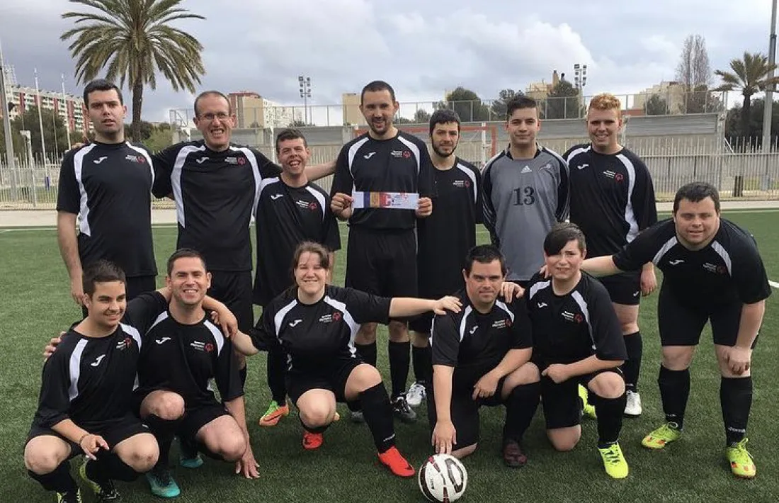 L’equip de futbol d’Special Olympics d’Andorra.