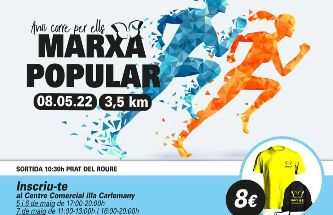 El cartell de la marxa.