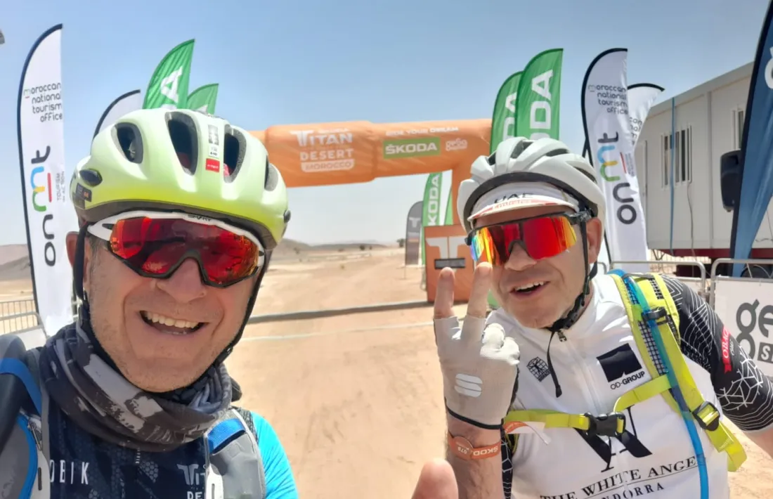 Ramon Aranda, amb Francisco Fuentes.