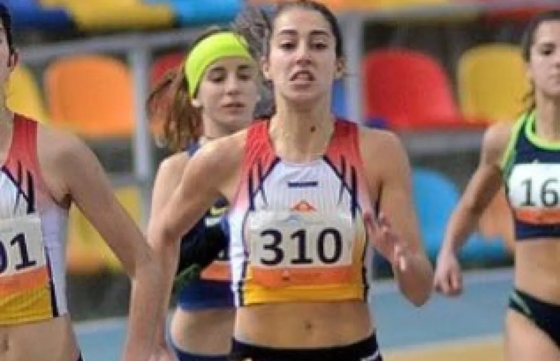 Duna Viñals, jove atleta de la Federació Andorrana d'Atletisme.