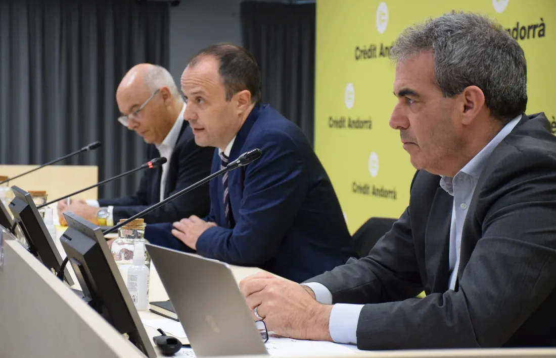 Un instant de la presentació de la conferència, aquesta tarda.