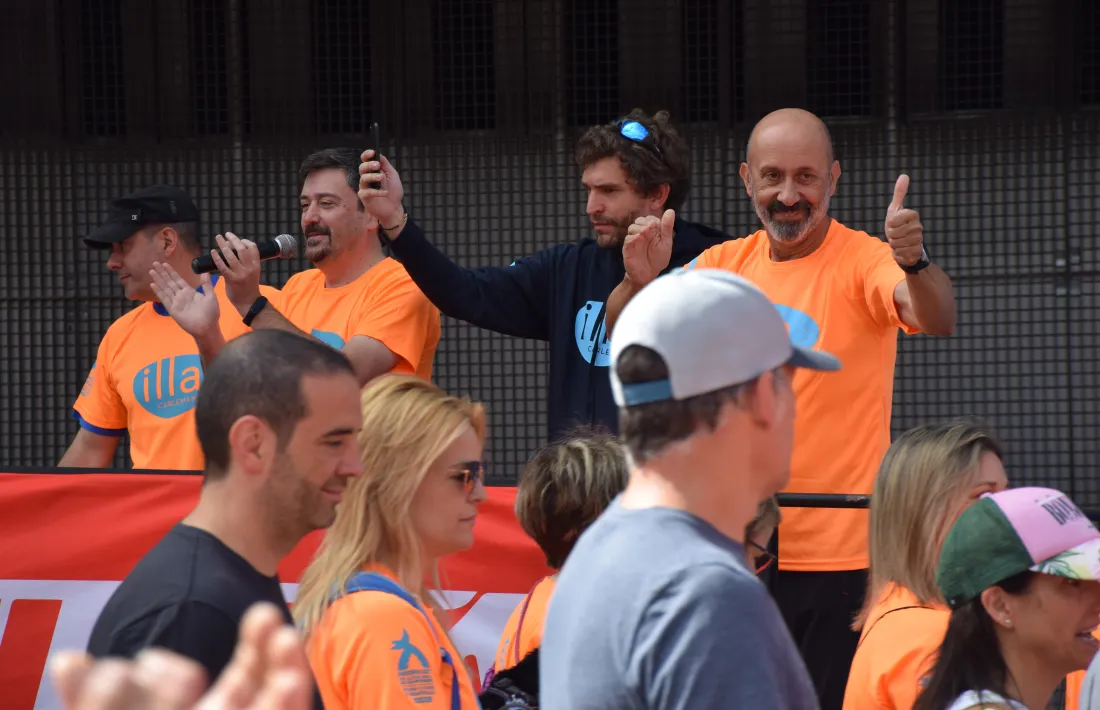 L'exministre de Salut, Joan Martínez Benazet, també ha estat present a la cursa.