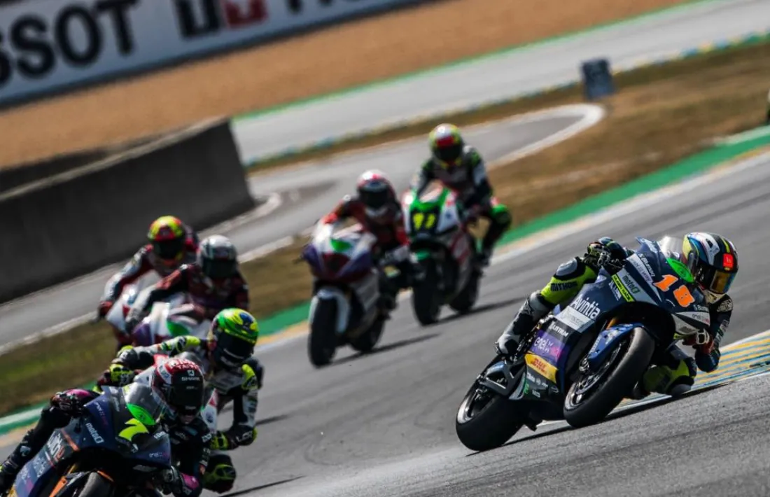 Xavi Cardelús, en l'estrena aquest curs de la Copa del Món de MotoE.