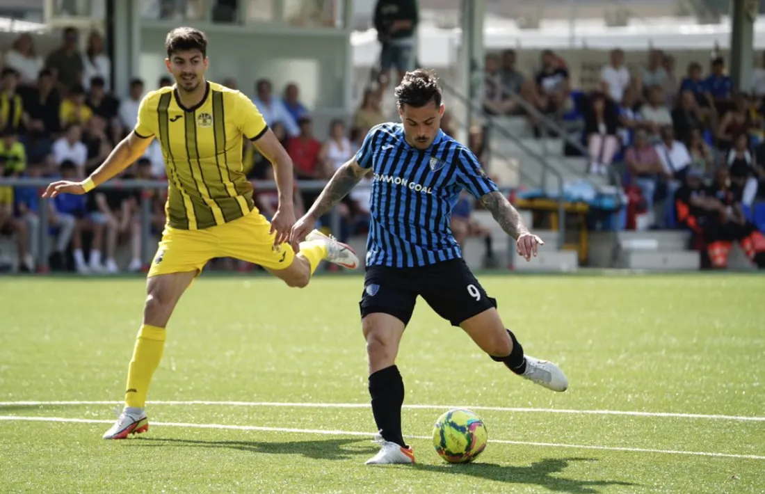 Gerard ‘Hulk’ Artigas va marcar el gol de l’Inter contra la UE Santa Coloma.