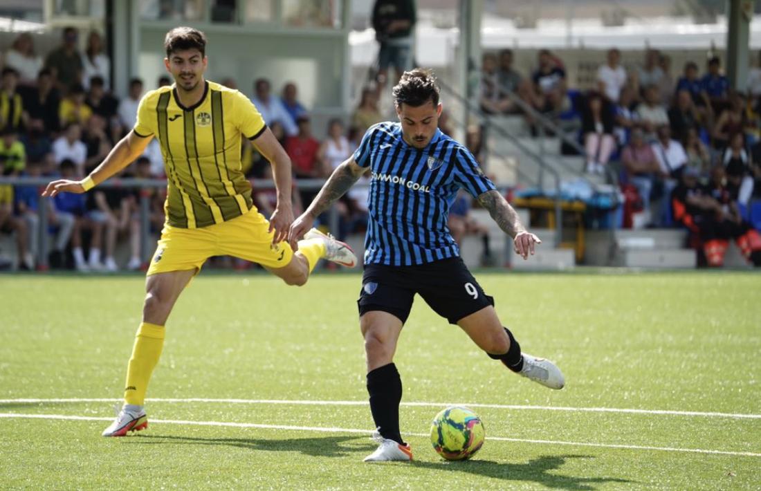 Gerard ‘Hulk’ Artigas va marcar el gol de l’Inter contra la UE Santa Coloma.