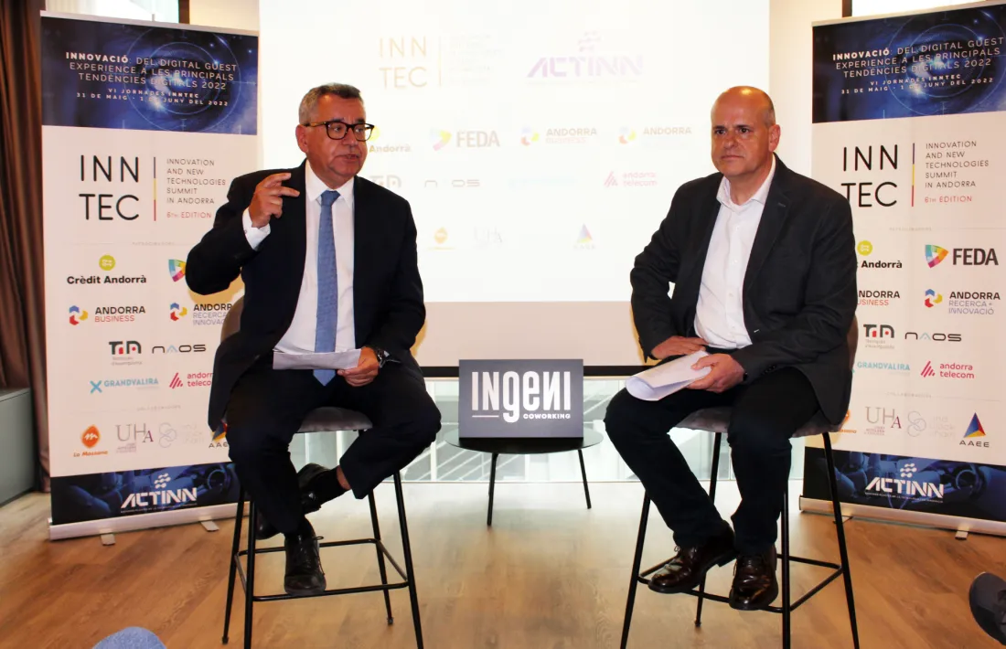 Un moment de la presentació de les Jornades, aquest matí.