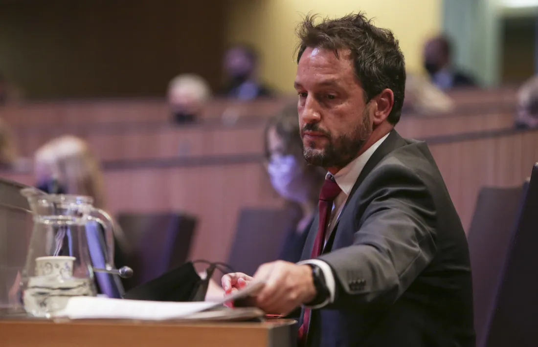 El president del grup parlamentari socialdemòcrata, Pere López.