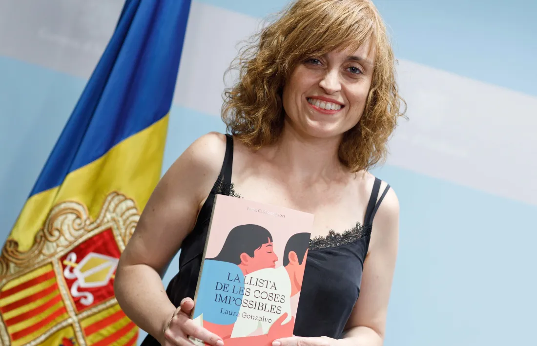 Gonzalvo ha rebut avui el premi al Park Hotel de la capital de mans del cap de Govern, Xavier Espot.