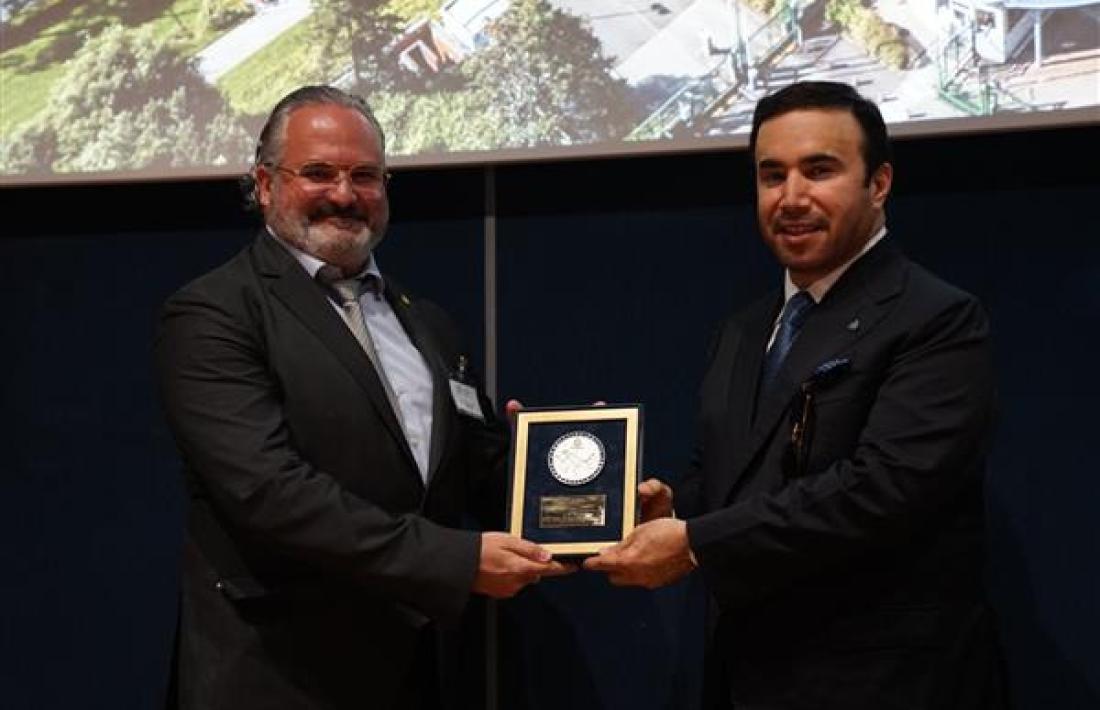 Robert Guirao amb el president d'Interpol, el general Al Raisi.
