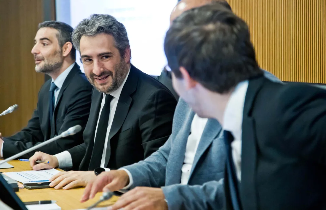 Jover i Ballestà van comparèixer ahir a la comissió de Finances i Pressupost.