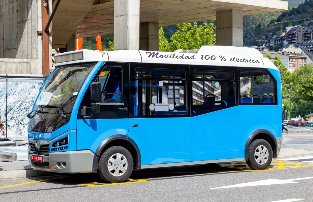 El vehicle elèctric que està provant el Comú d'Escaldes-Engordany.