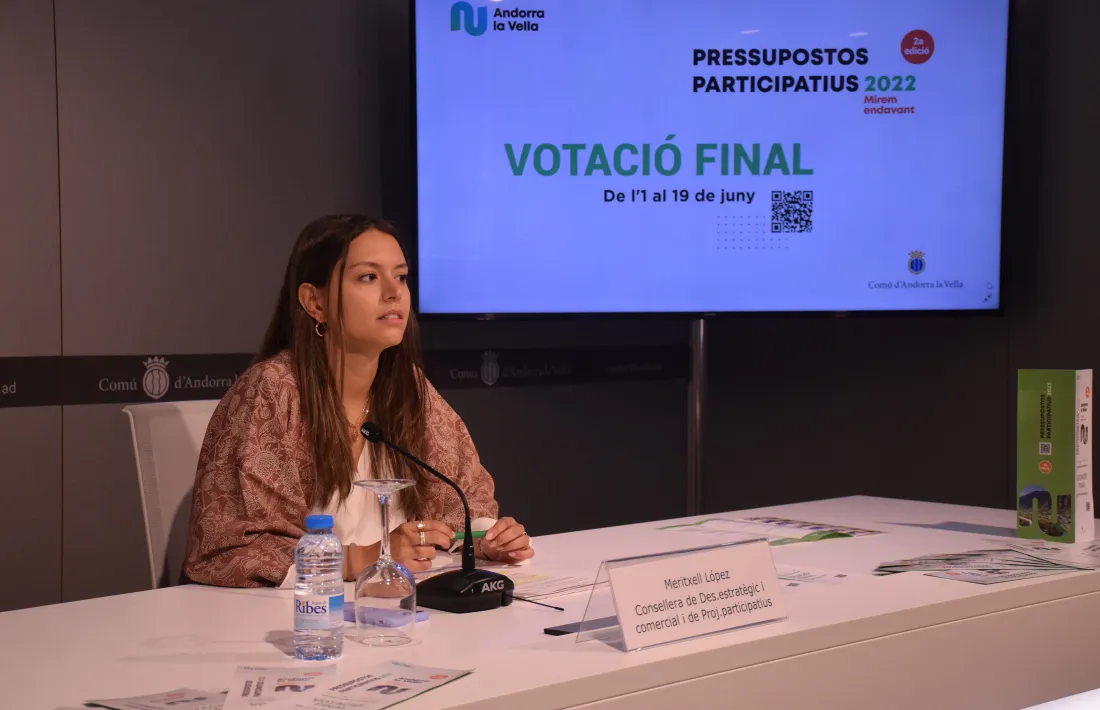 La consellera de Desenvolupament Estratègic i Comercial i de Projectes Participatius d'Andorra la Vella, Meritxell López.