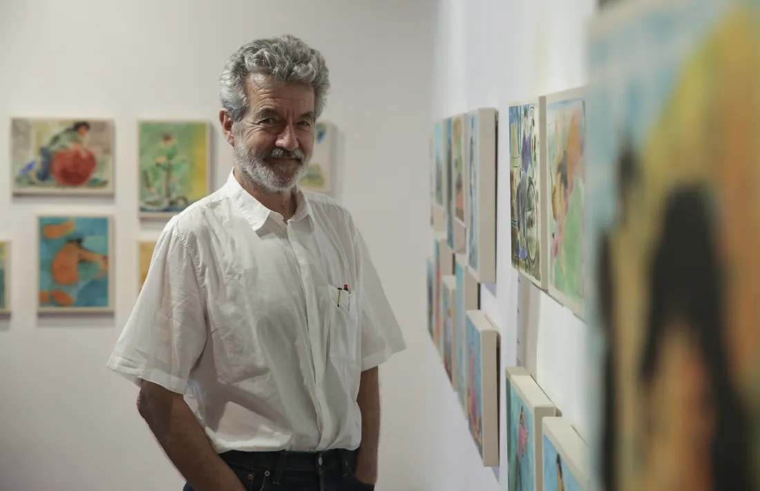 El pintor alturgellenc exposa fins al 8 de juliol a la Riberaygua, que ha reobert especialment les portes per a l’ocasió.