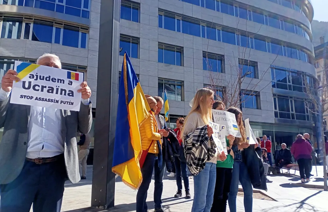 Imatge d'arxiu d'una anterior concentració convocada per l’Associació de Residents Ucraïnesos.