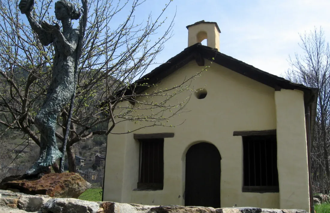 La capella de Santa Bàrbara, a Ordino.