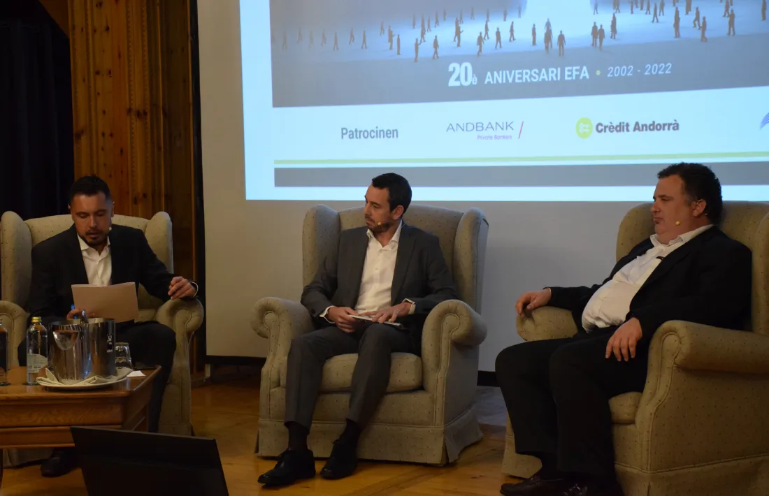 Un instant de la xerrada de Víctor i Albert Grífols.