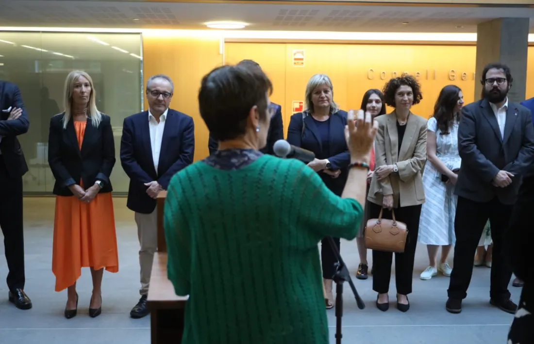 L'acte de benvinguda als participants en la trobada.