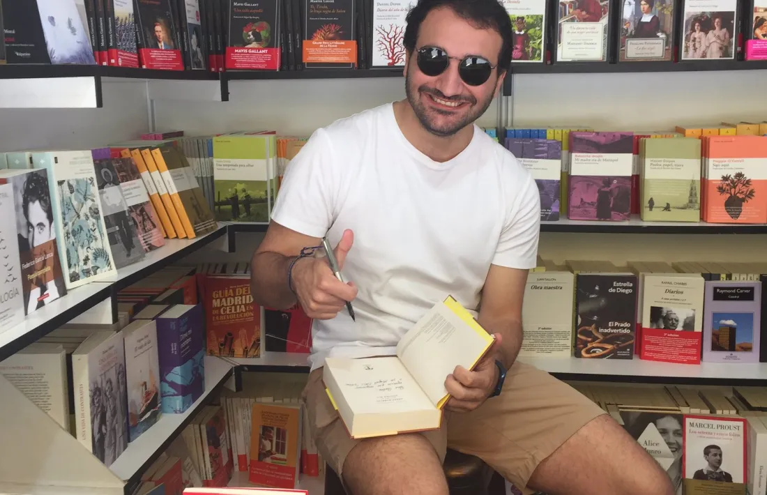 L’editor escaldenc, a la caseta 146 de la Feria, la de la llibreria La Mistral.
