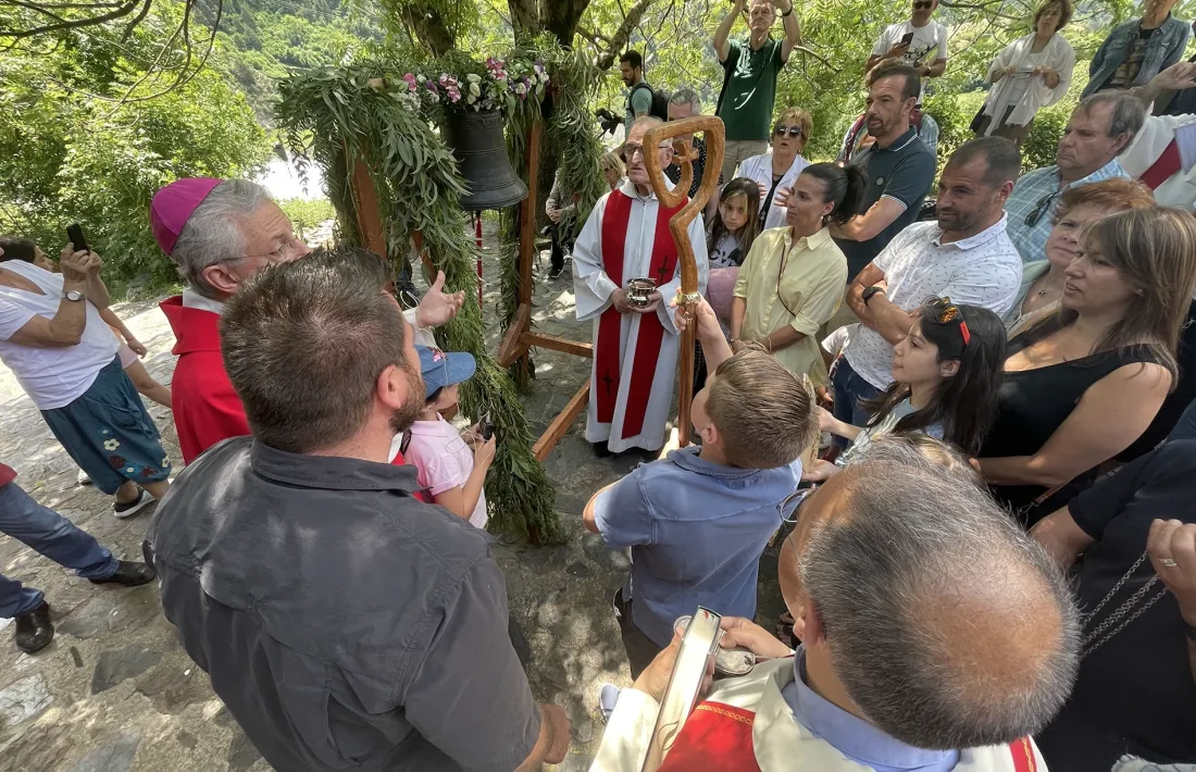 Un moment de l'aplec de Sant Romà de Vila celebrat aquest dilluns a Encamp.