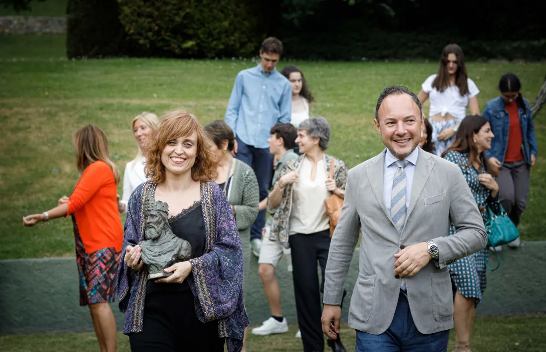 Laura Gonzalvo, última guanyadora del Carlemany amb ‘La llista de les coses impossibles’. Va rebre el premi el 22 de maig.