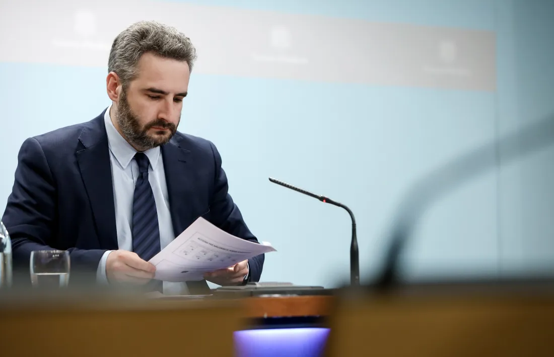 El ministre de Finances, Eric Jover, va presentar ahir el projecte de llei de mesures per millorar el poder adquisitiu de la ciutadania.