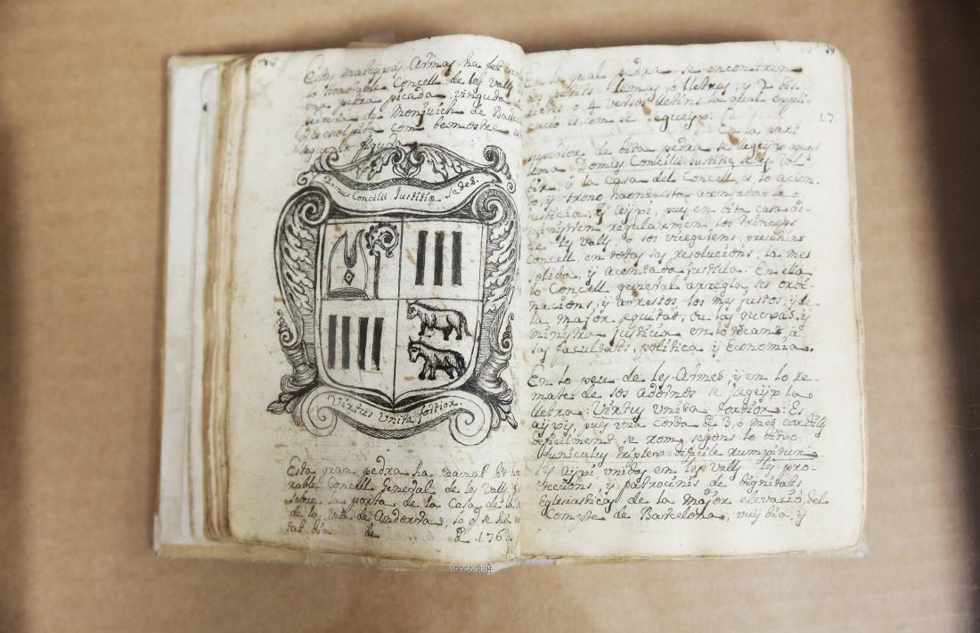 Còpia del ‘Manual Digest’ procedent de Casa Rossell i que mai abans s’havia exposat en públic.