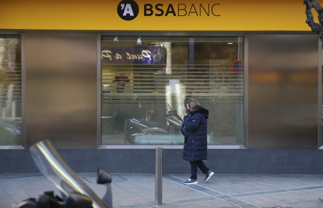 Vista d'una oficina de BSABanc.