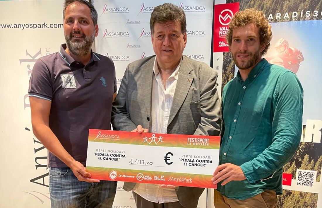 Entrega del xec a Assandca.