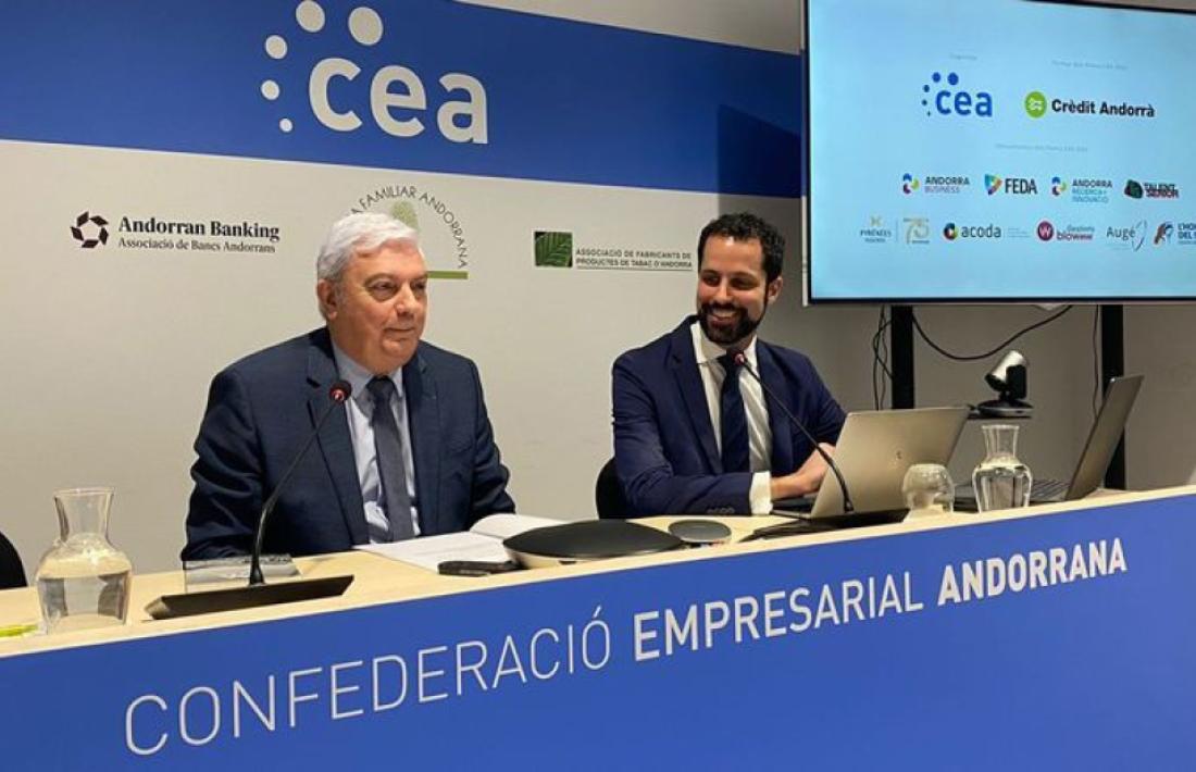 Gerard Cadena i Iago Andreu presentant la 4a edició dels premis de la CEA.
