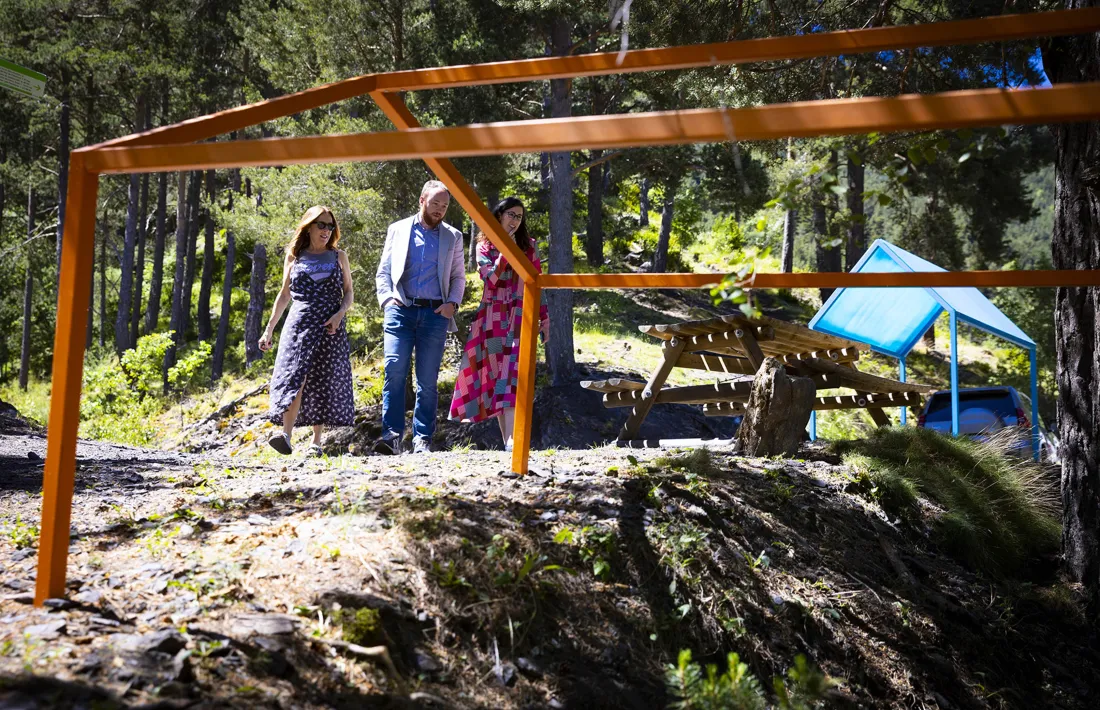 La nova instal·lació artística que s'ha col·locat a la Comella.