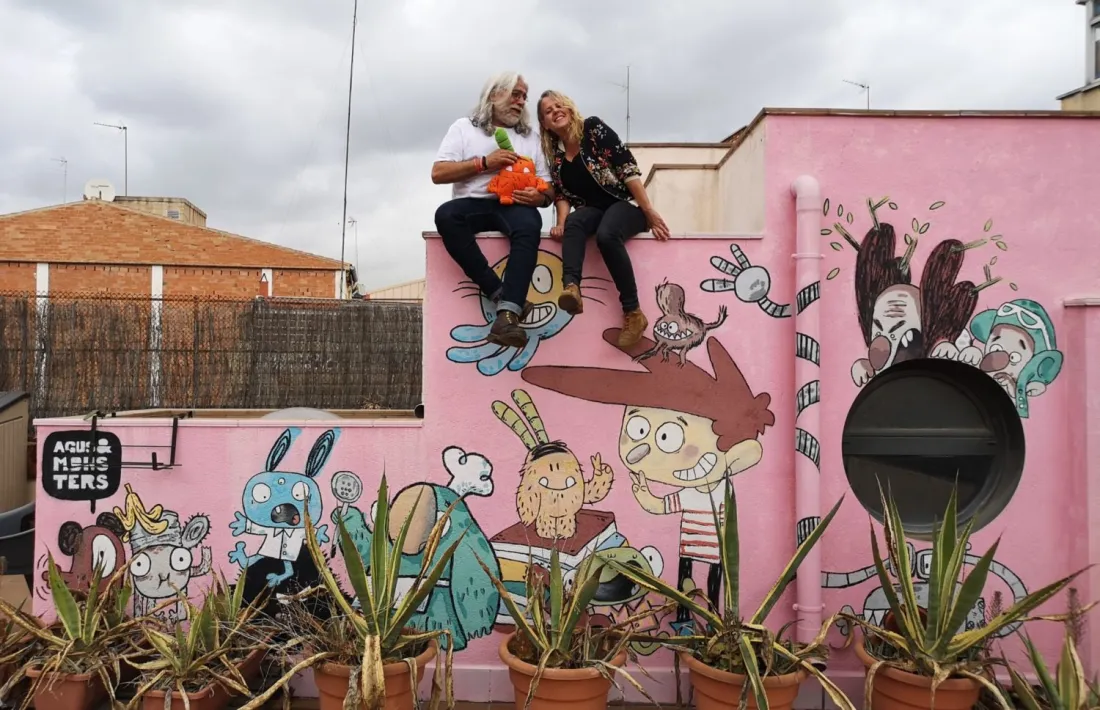 L'escriptor Jaume Copons i la il·lustradora Liliana Fortuny.