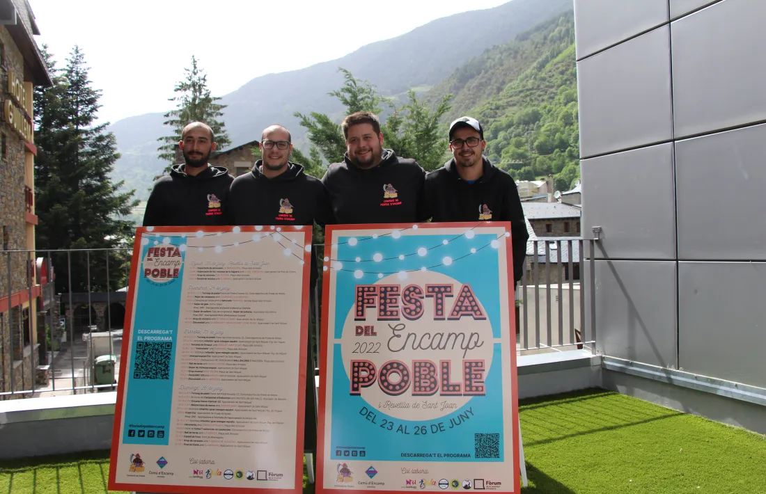 Els membres de la Comissió de festes d'Encamp.