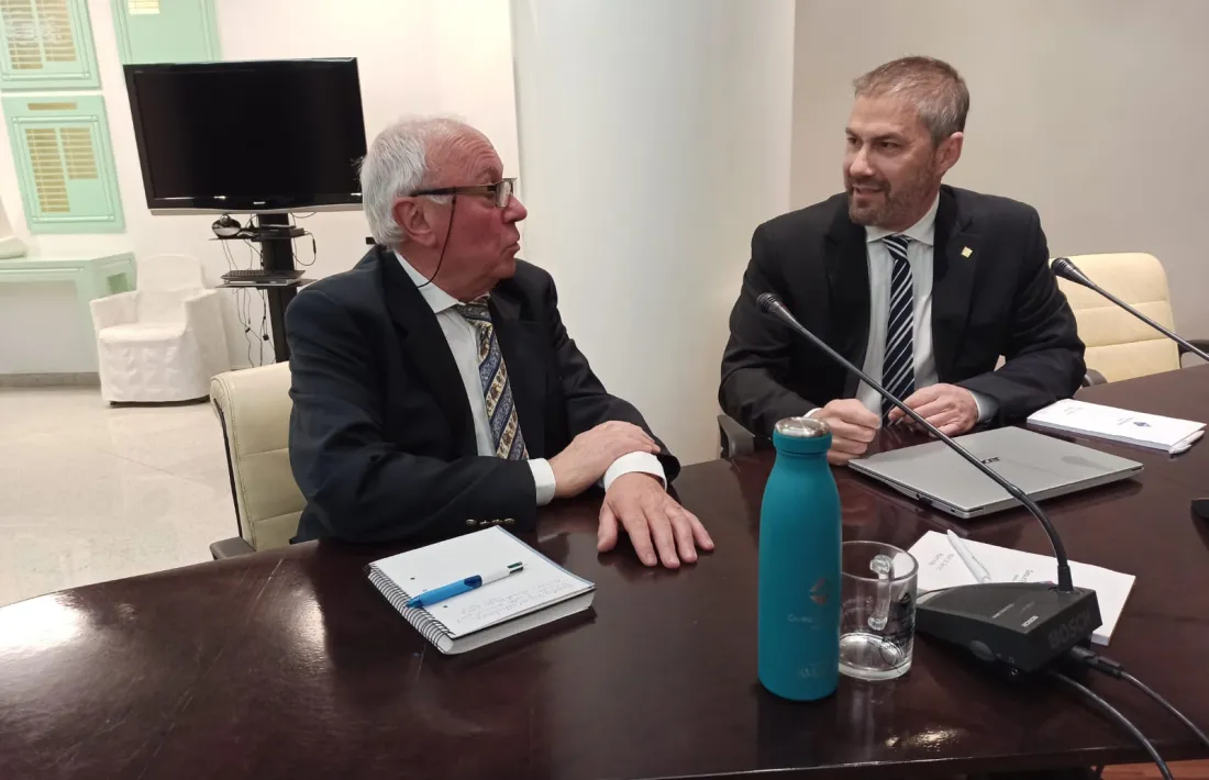 Els consellers del Partit Socialdemòcrata + Independents d'Encamp, Enric Riba i David Rios.