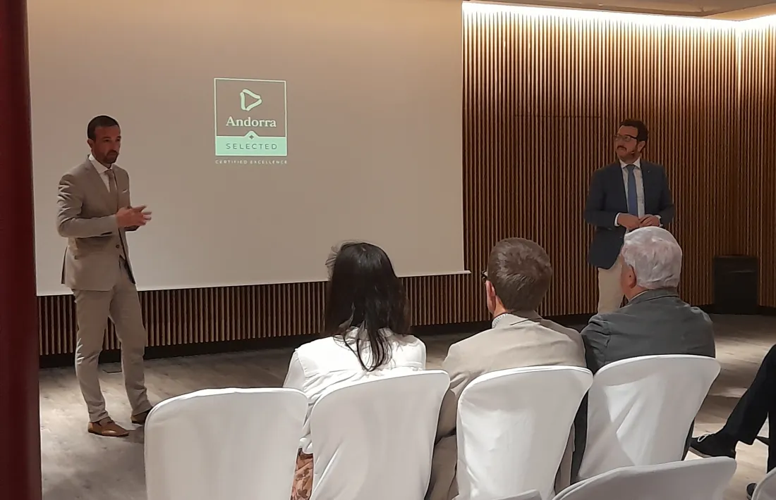Un moment de la presentació de la nova marca Andorra Selected.