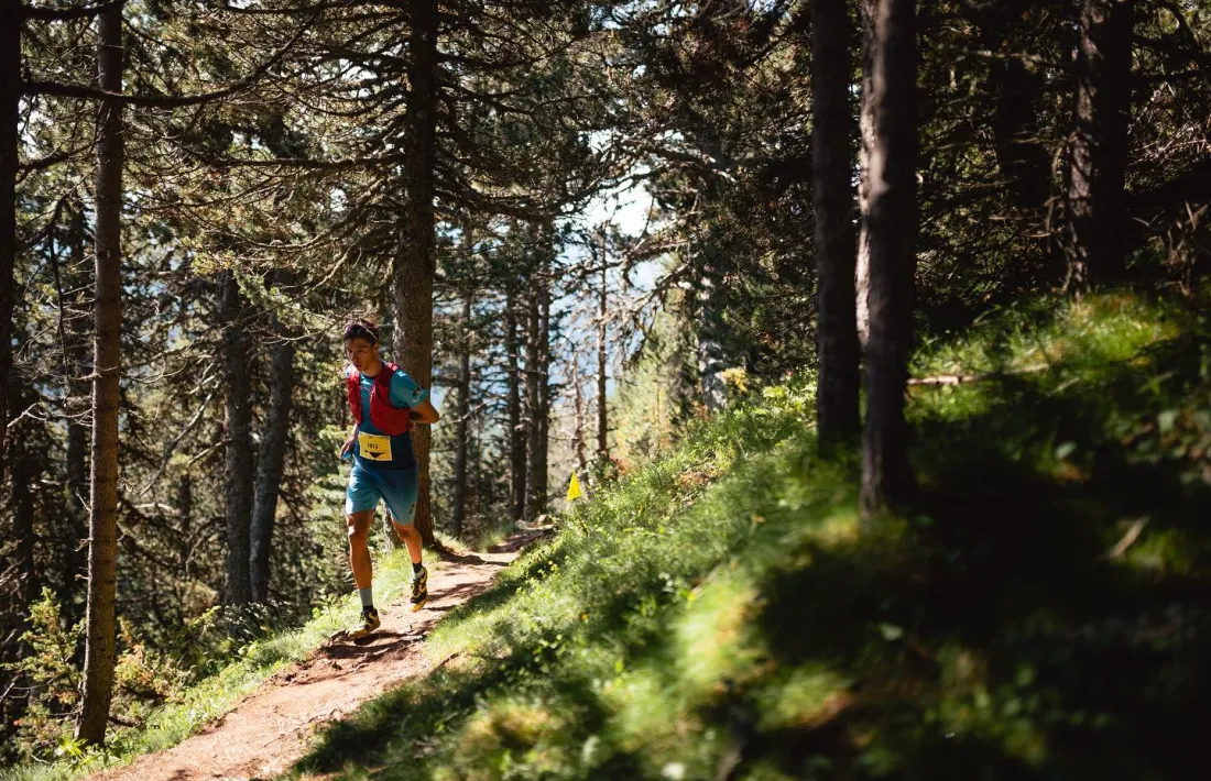 Arnau Soldevila, de la Federació Andorrana de Muntanyisme, es va imposar ahir a la prova de 21 quilòmetres de la Trial100.