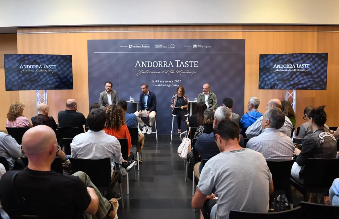 Un moment de la presentació d'Andorra Taste, avui.