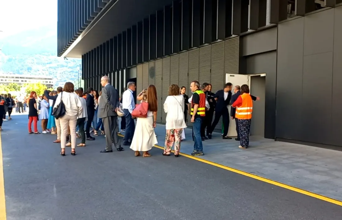 El moment en què el pres tornava a les dependències judicials.