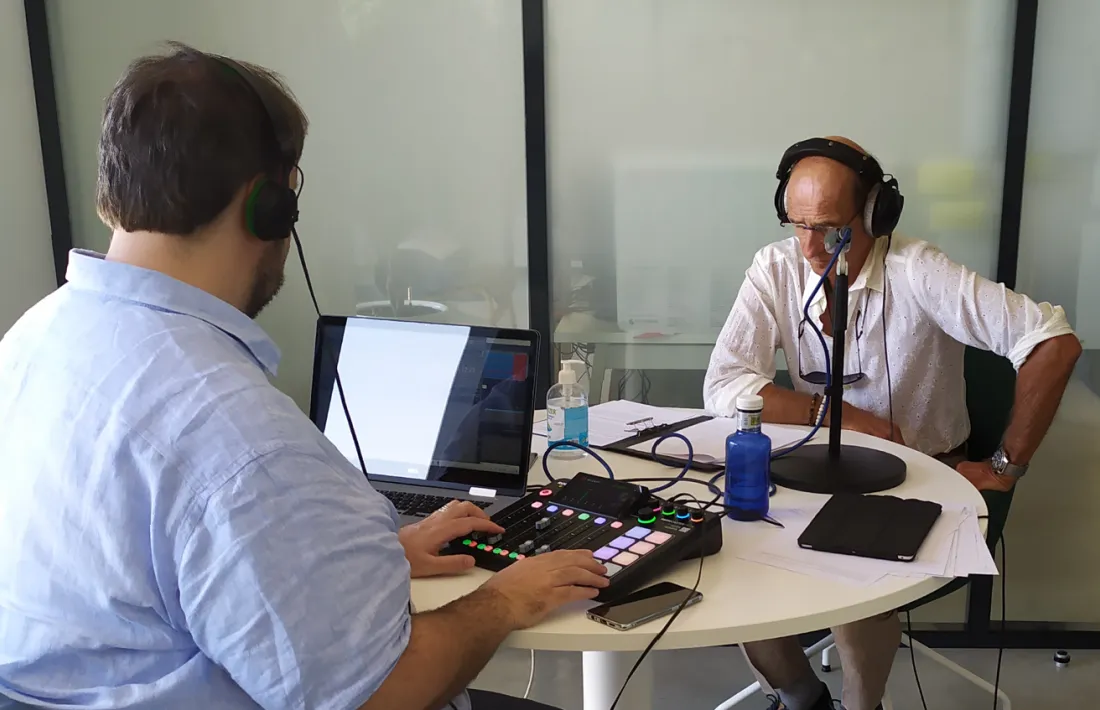  Milling, a l’esquerra, amb Obrelli, dissabte passat a Annecy, on resideix l’exlocutor.