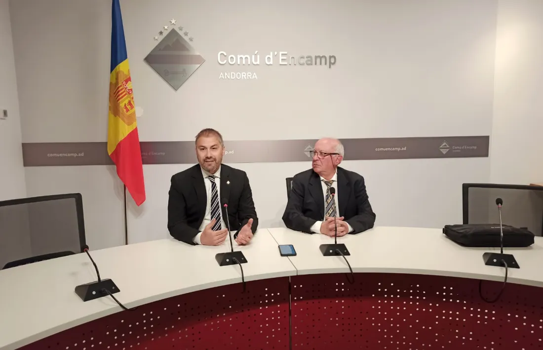 Els consellers comunals David Rios i Enric Riba.