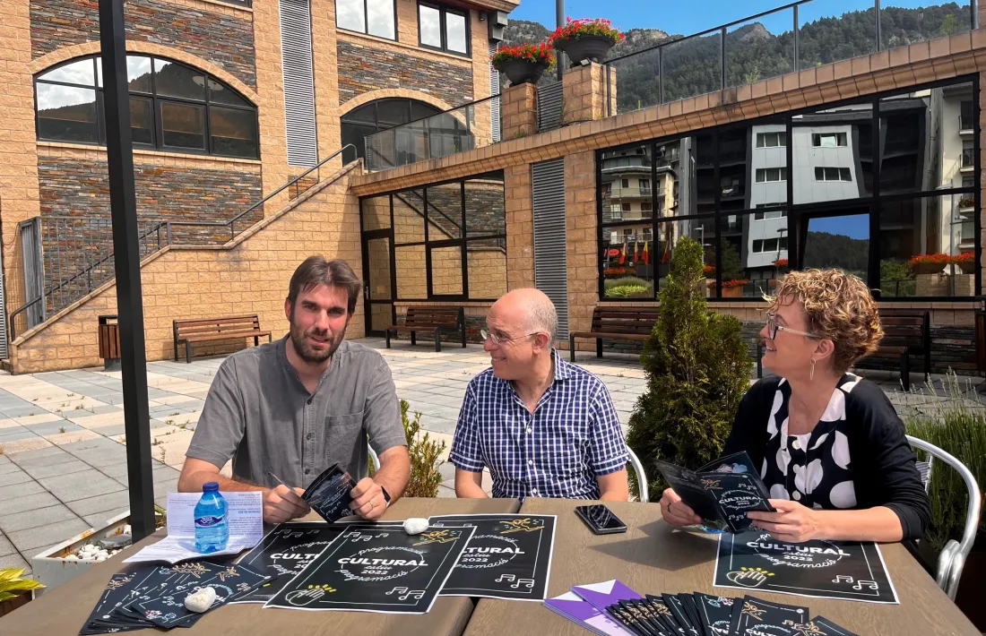 Un moment de la presentació del programa d'estiu a la Massana.