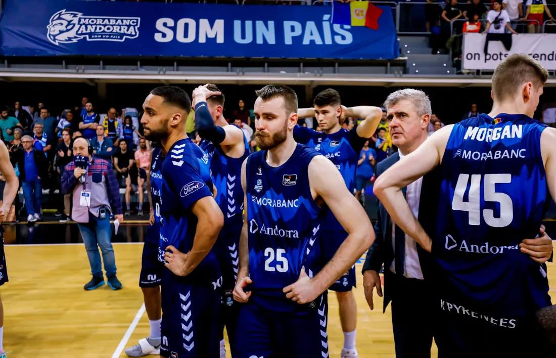 David Jelínek, una vegada va finalitzar el partit que va ser la consumació del descens.