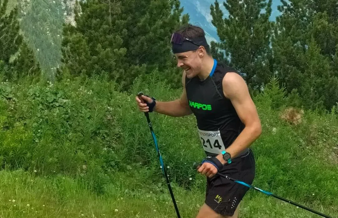 Oriol Olm, primer a la Vertical Les Arcs.